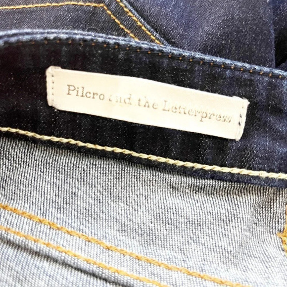 Pilcro - Anthropologie Stet Cropped Capri Jeans Women's Waist Size 27 - Picture 6 of 8
